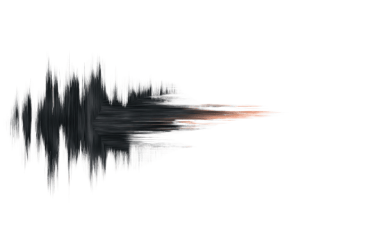 Abstract sound wave illustration with dynamic energy flow and modern design on a transparent background. png