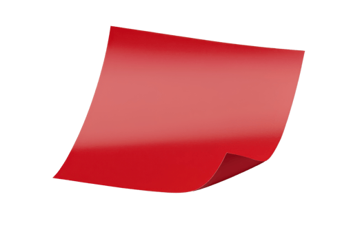 Close-up of a red sticky note on a transparent background. Perfect for office, memo, and organization concepts png
