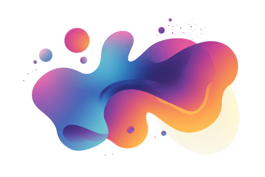 Abstract fluid art in vibrant blues, purples, and oranges. Perfect for modern designs, backgrounds, and creative projects. png