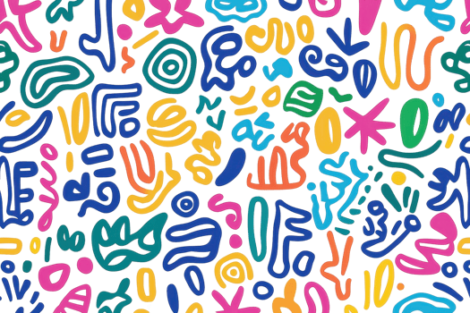 Vibrant abstract graffiti art with colorful shapes and lines in a dynamic pattern png