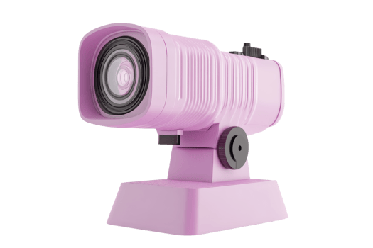 High-quality pink camera, ideal for professional use and modern setups. Streamlined design, advanced features, perfect for photographers and videographers. png