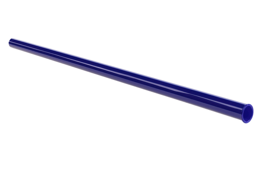 High-quality blue PVC pipe isolated on transparent background. Perfect for engineering, construction, plumbing, and industrial projects. png