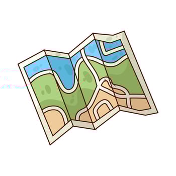 Illustration of map vector