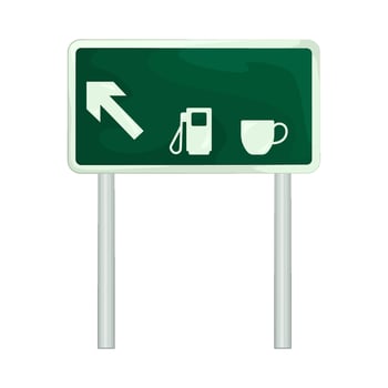 Illustration of rest area sign vector