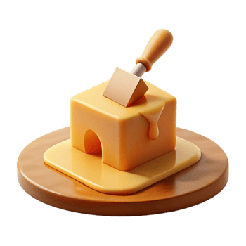 Melted Butter with Spatula png