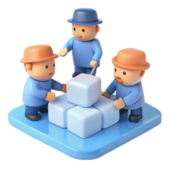 Teamwork Building Blocks png
