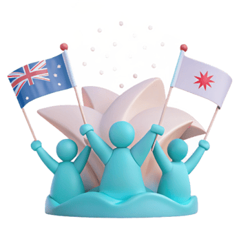 Unity in Diversity 3D Illustration png