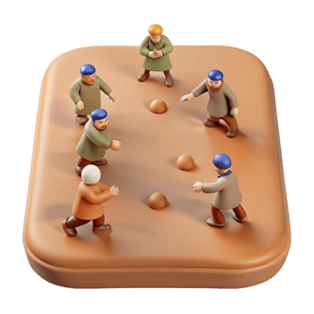 3D Characters Playing Game png