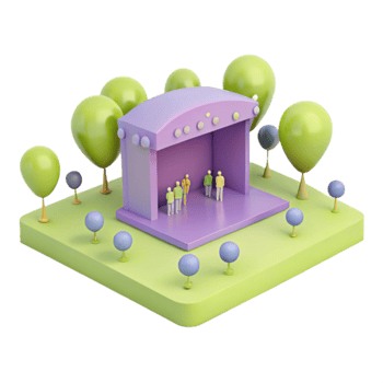 Stage in a Park png