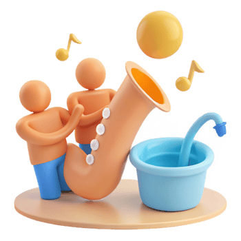Saxophone Music Illustration png