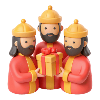 Three Wise Men Gift Giving png