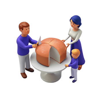 Family Celebration Cake png