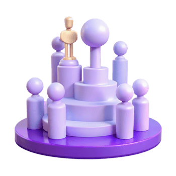 3D Award Ceremony Illustration png