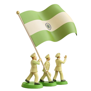 Soldiers Marching with Flag png