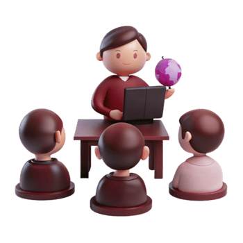 Teacher Presents Lesson png