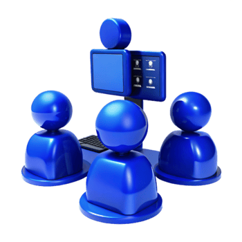 Group Chat on Computer png