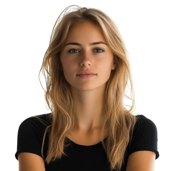 Portrait of a Woman Isolated on a White Background for Advertising and Marketing Use, isolated on transparent background, Format png