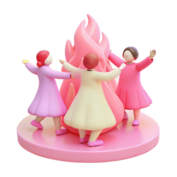 Friends Around Bonfire png