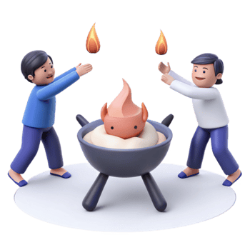 Campfire Fun with Friends png
