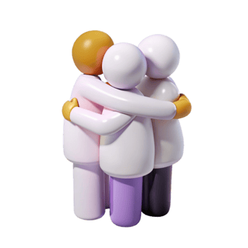 Group Hug Illustration png