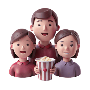 Family Movie Night Fun png