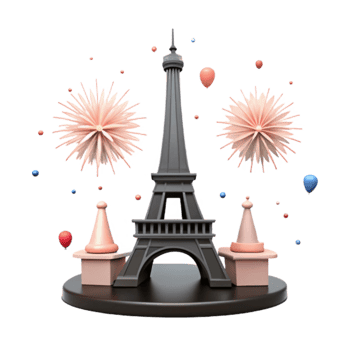 Eiffel Tower Fireworks png