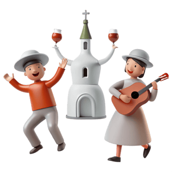 Cheerful Couple Celebration png
