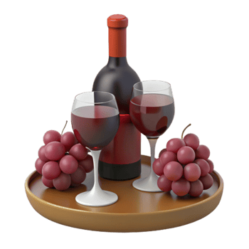 Red Wine, Grapes Glasses png