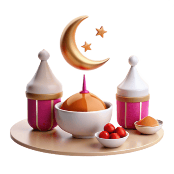 Crescent Moon Stars Festive Decor png