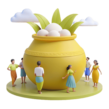 Celebration with Pot People png