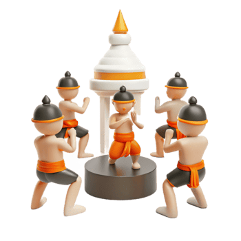 3D Cartoon Characters Martial Arts png