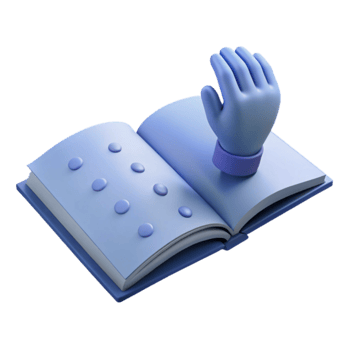 Open Book with Hand png