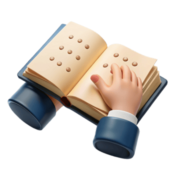 Braille Book Reading png