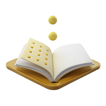 Open Book with Dots png