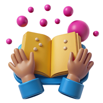 Braille Book with Bubbles png