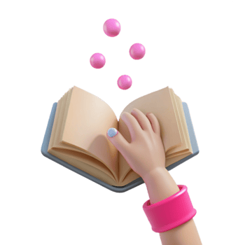 Magic Book with Floating Spheres png