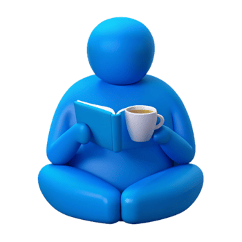 Relaxing with a Book and Tea png