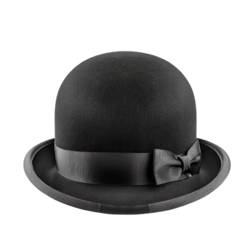 Bowler Hat front view full length isolate on transparency background png