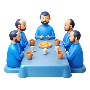 Friends Enjoying Meal Together png