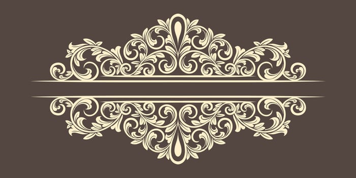 Vintage typographic decorative ornament design elements illustration vector