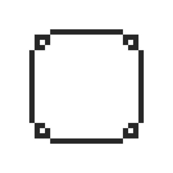 Blank center surrounded by a sleek modern frame vector