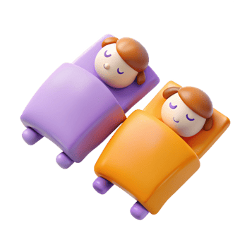 Sleeping Cartoon Characters In Beds png