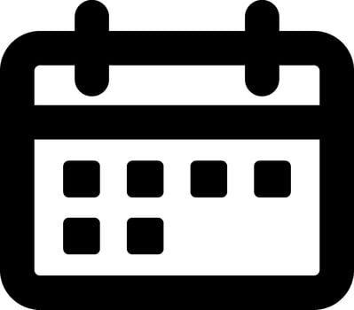 A calendar icon with a date on it vector