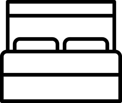 Bed icon illustration vector