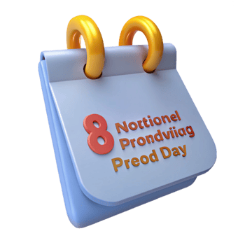 Calendar Illustration 8th Day of the Month png