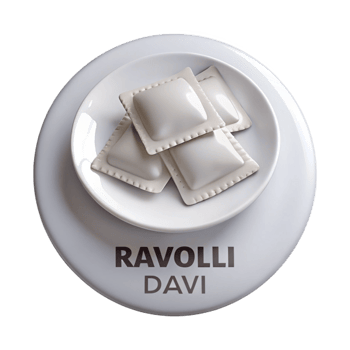 Ravioli on White Plate png
