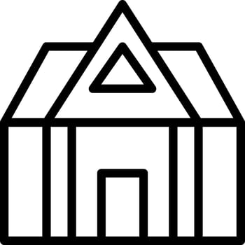 A black and white house icon vector