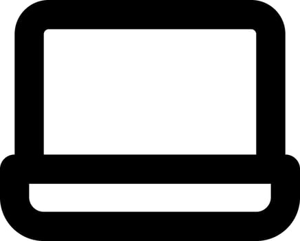 A laptop icon on a white background vector
