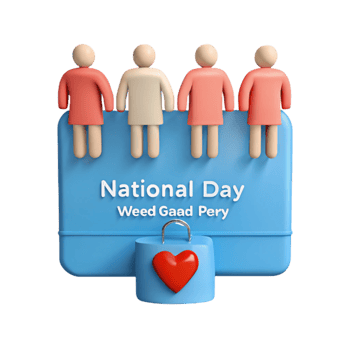National Day Celebration with Heart Lock png