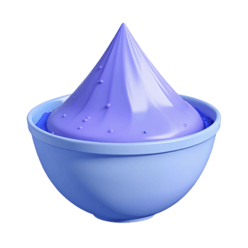 Purple Goo In A Blue Bowl png